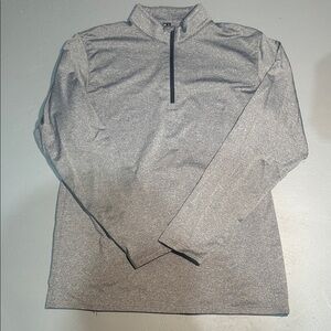MAGCOMSEN Mens Grey Quarter Zip Pullover